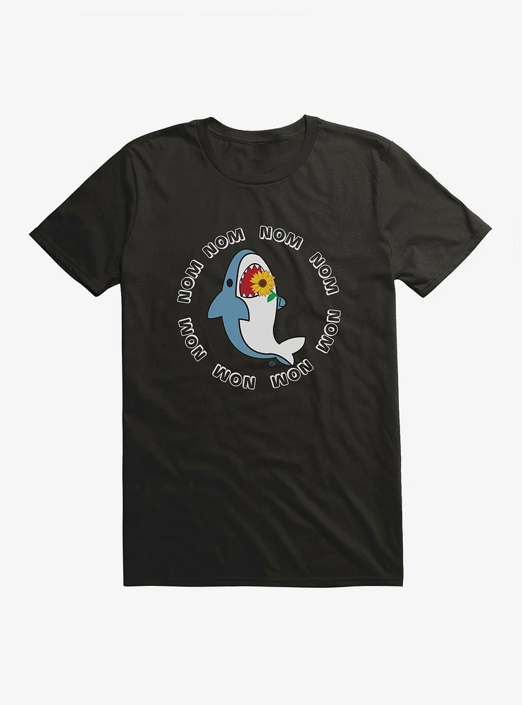 Shark Eating Sunflower T-Shirt