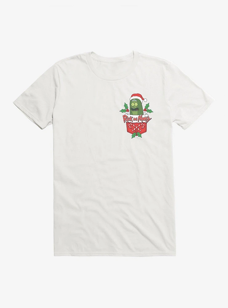 Rick & Morty Faux Pocket Pickle Rickmas T-Shirt