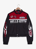 Sanrio Hello Kitty Flames Racing Cropped Women's Plus Jacket - BoxLunch Exclusive