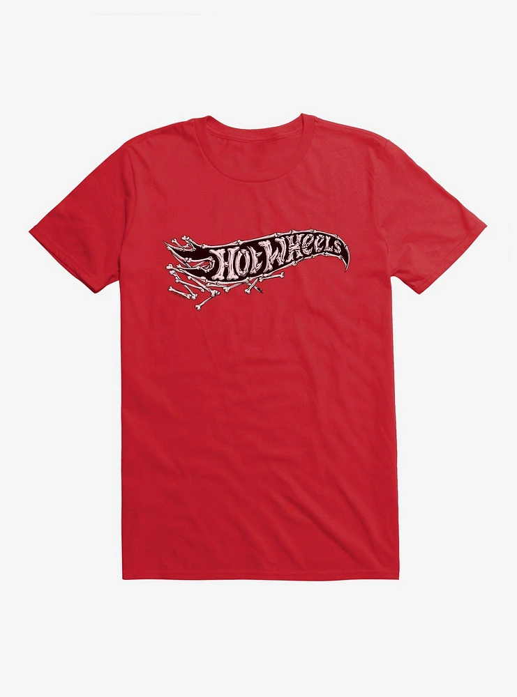 Hot Wheels Halloween Bones Logo T-Shirt