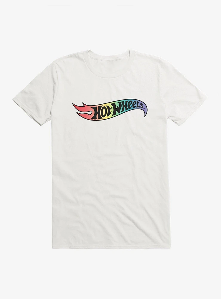 Hot Wheels Pride Rainbow Flag Logo T-Shirt