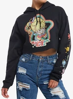 Rainbow Brite Logo Crop Girls Hoodie