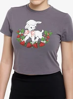 Sweet Society Strawberry Lamb Girls Baby T-Shirt