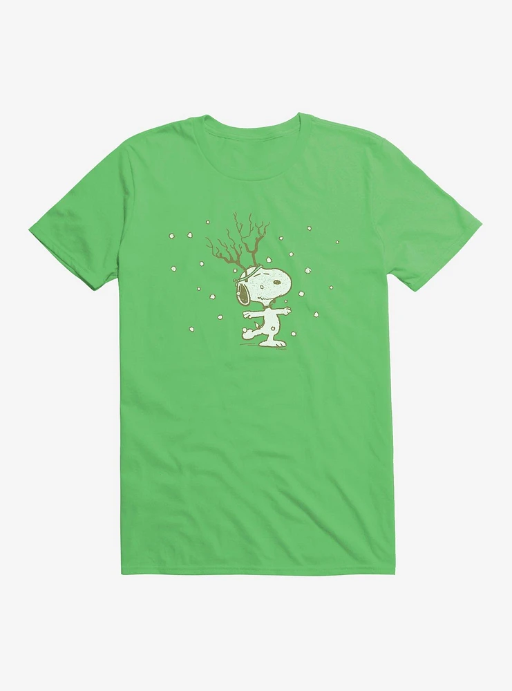 Peanuts Snoopy Snowing T-Shirt