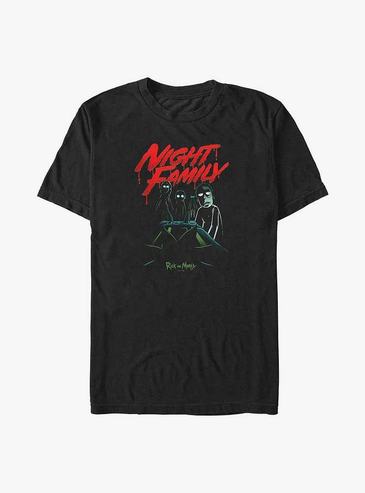 Rick and Morty Night Family Big & Tall T-Shirt