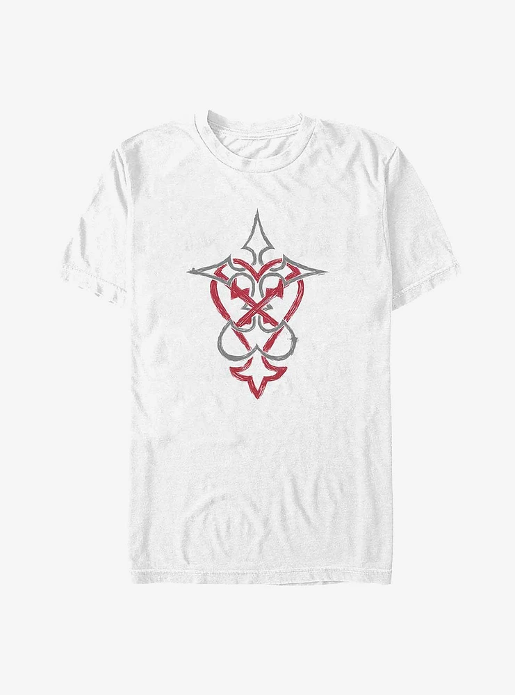 Disney Kingdom Hearts Heartless Nobody Symbol Big & Tall T-Shirt