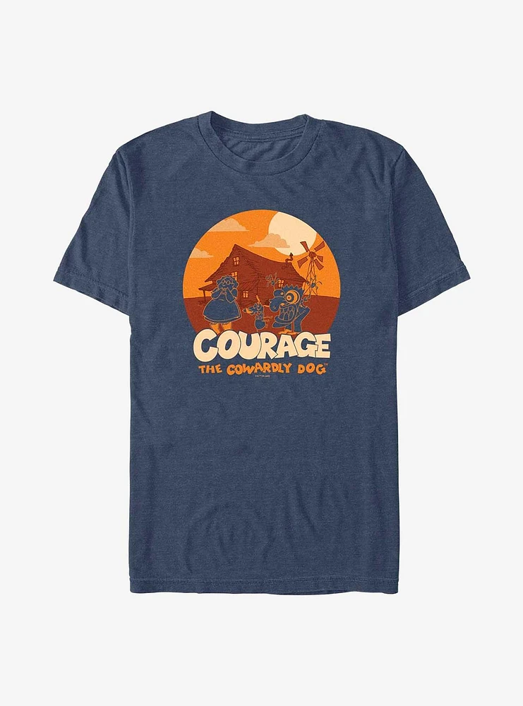 Courage the Cowardly Dog Haunt Big & Tall T-Shirt