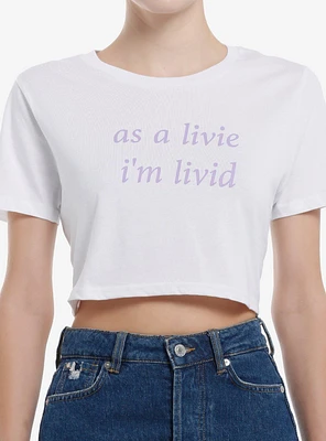 Olivia Rodrigo Livid Livie Girls Crop T-Shirt