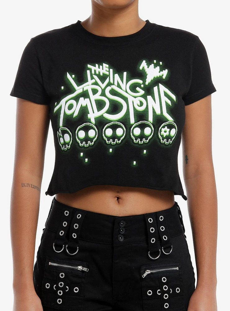 The Living Tombstone Skull Neon Logo Girls Baby T-Shirt