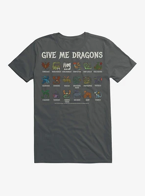 How To Train Your Dragon Give me Dragons List T-Shirt