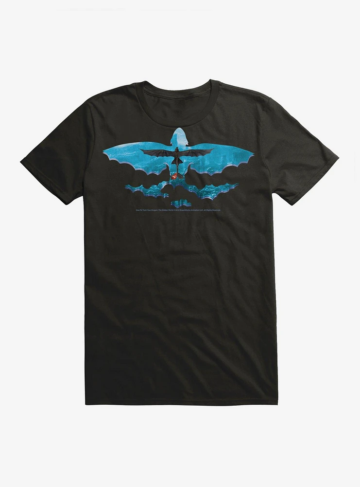 How To Train Your Dragon Outline T-Shirt