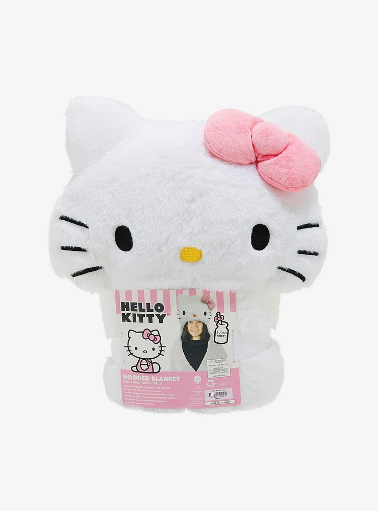 Hello Kitty Hooded Throw Blanket