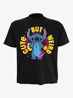 Disney Lilo & Stitch Cute But Weird Front Print T-Shirt