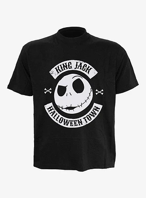 Disney Nightmare Before Christmas Jack Crest Front Print T-Shirt