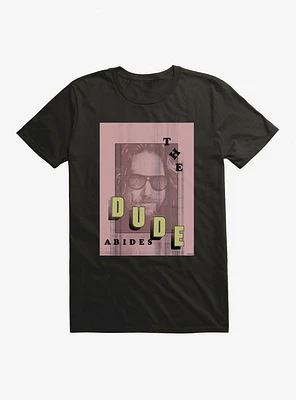 The Big Lebowski Dude Abides Pink T-Shirt