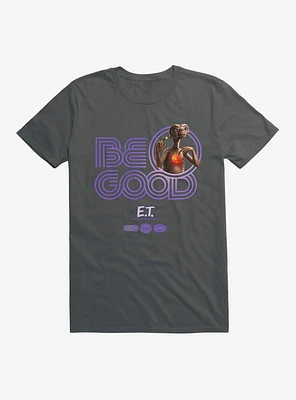 E.T. 40th Anniversary Be Good Striped Font Purple T-Shirt