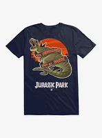 Jurassic Park When Dinos Rules The Earth Black T-Shirt