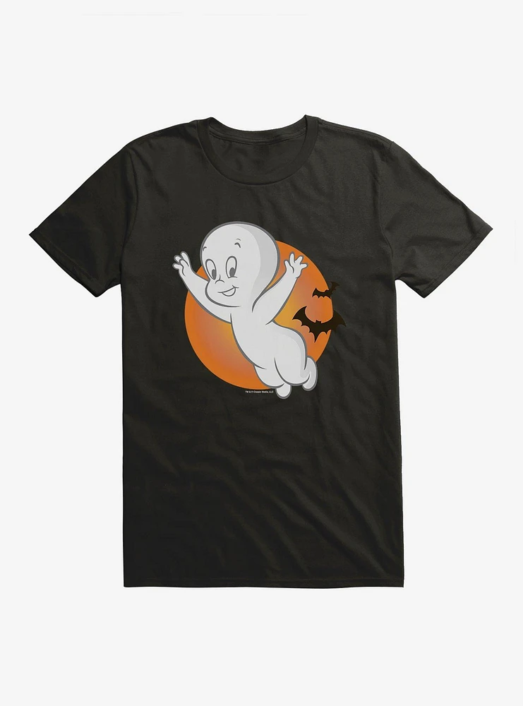 Casper The Friendly Ghost Orange Moon T-Shirt