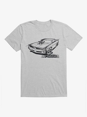 Fast & Furious Car Sketch T-Shirt