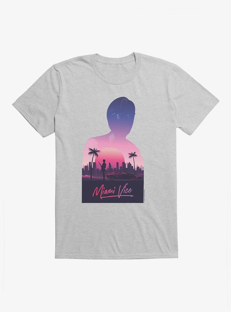 Miami Vice Silhouette Scenery T-Shirt