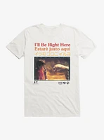 E.T. 40th Anniversary I'll Be Right Here Multi Language Movie Still T-Shirt