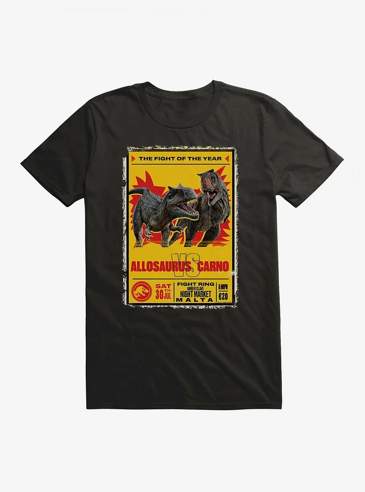 Jurassic World Dominion Allosaurus vs Carno T-Shirt