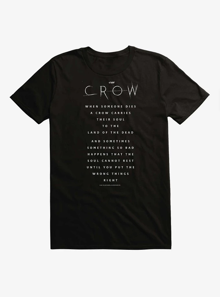 The Crow 24 Dead Quote T-Shirt