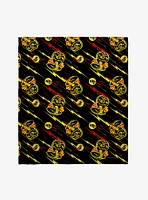 Cobra Kai Logo Pattern Throw Blanket