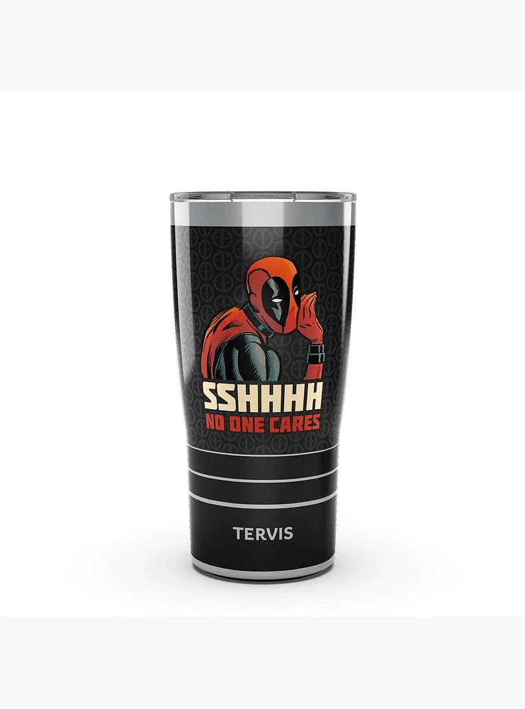 Marvel Deadpool Shhh No One Cares 20oz Tumbler