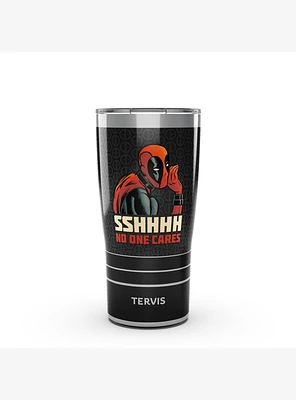 Marvel Deadpool Shhh No One Cares 20oz Tumbler