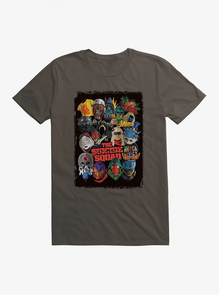 DC The Suicide Squad Character Outlines T-Shirt