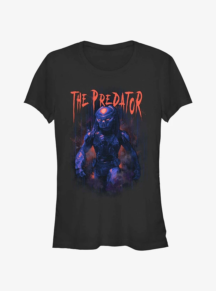 Alien Predator Metal Girls T-Shirt