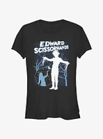 Edward Scissorhands Snowy Night Girls T-Shirt