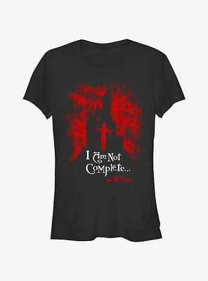 Edward Scissorhands I Am Not Complete Girls T-Shirt