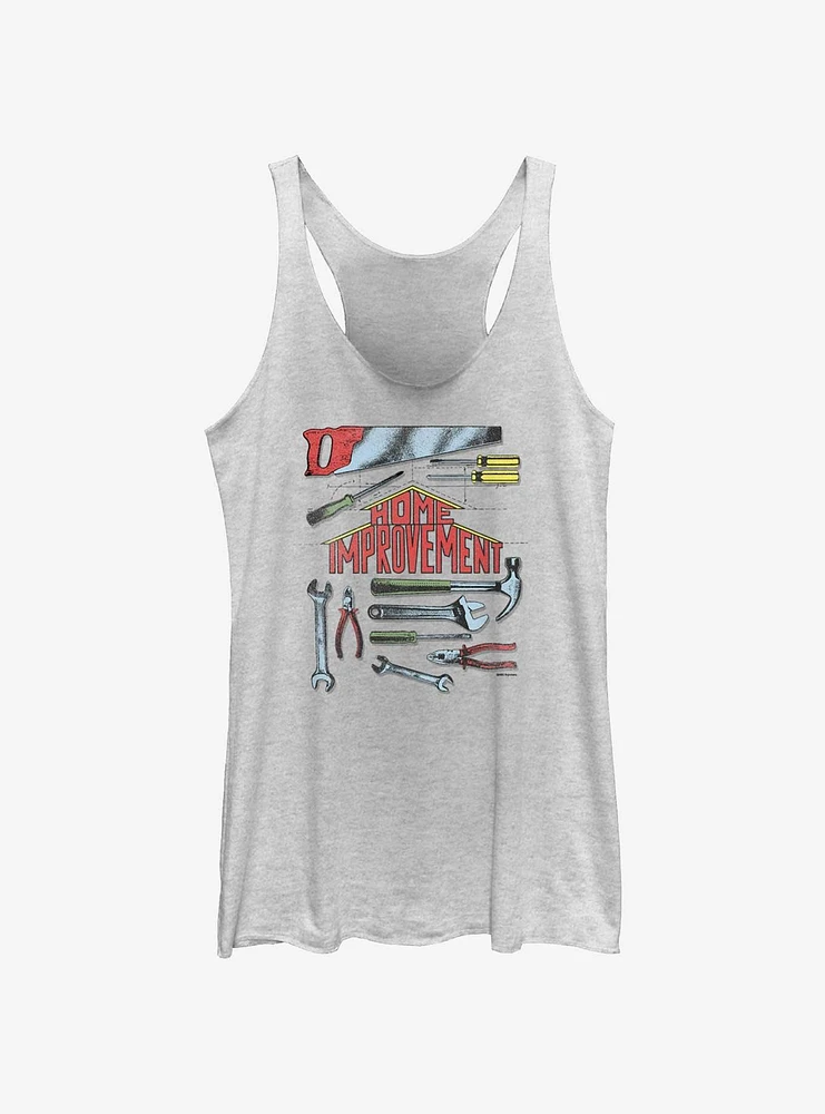 Home Improvement Logo Tools Girls Tank