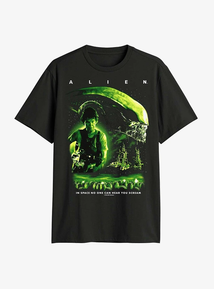 Alien Retro Poster T-Shirt