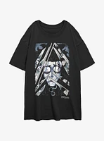 Edward Scissorhands Comic Girls Oversized T-Shirt