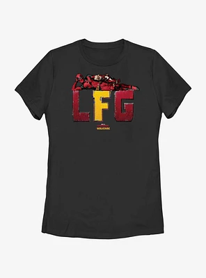 Deadpool & Wolverine LFG Relaxed With Dogpool Womens T-Shirt