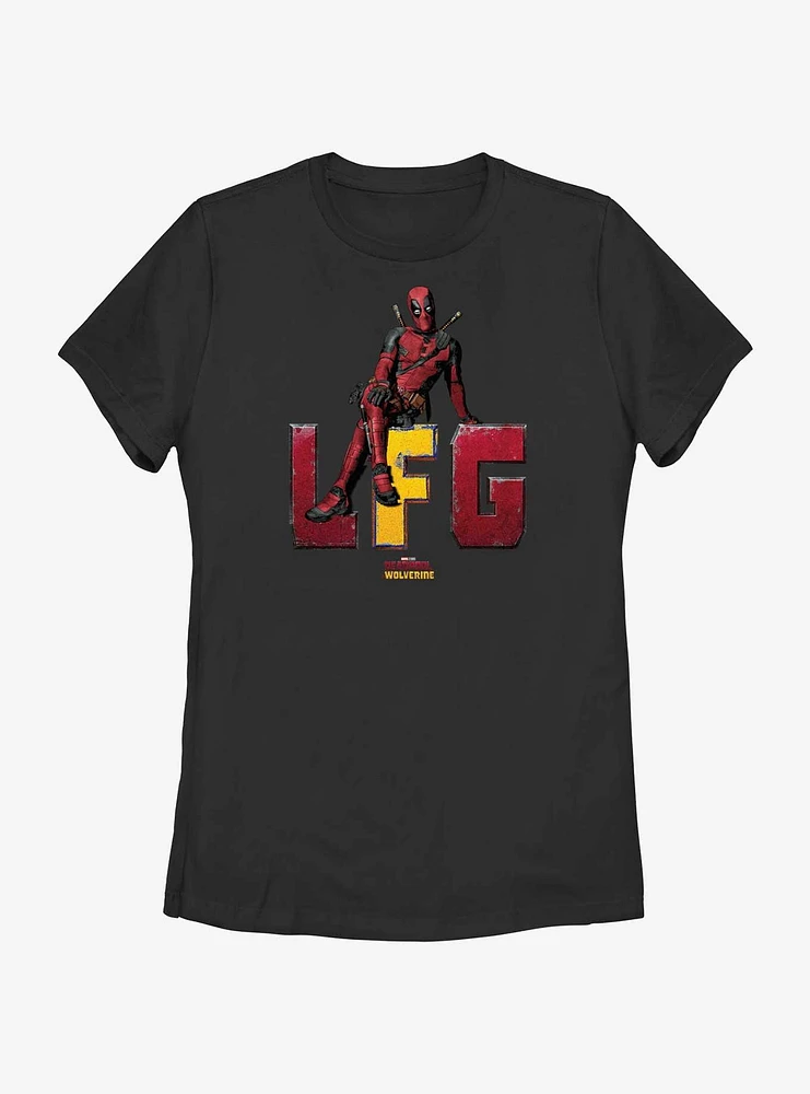 Deadpool & Wolverine LFG Sitting Womens T-Shirt