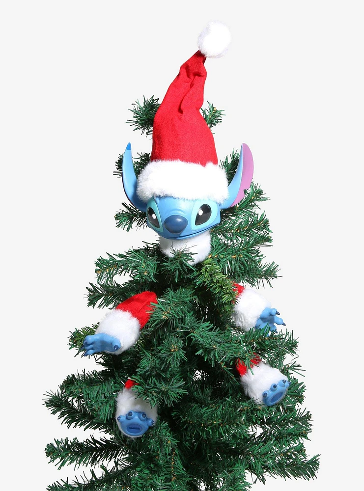 Disney Lilo & Stitch Santa Stitch In A Cinch Tree Topper