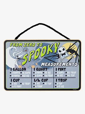 Disney The Nightmare Before Christmas Jack & Zero Kitchen Conversion Chart Wall Sign - BoxLunch Exclusive