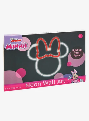 Disney Minnie Mouse Silhouette Neon Wall Art