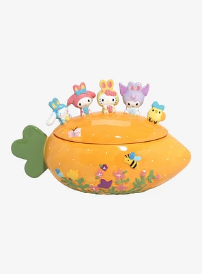 Sanrio Hello Kitty and Friends Figural Carrot Easter Candy Jar