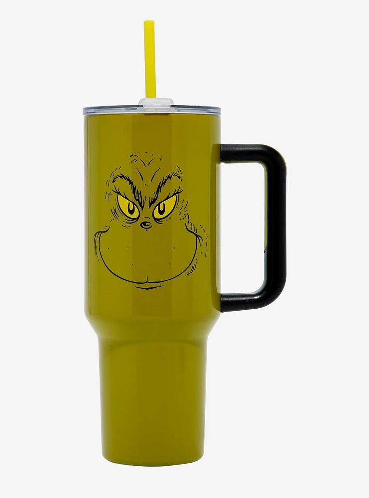 How the Grinch Stole Christmas The Grinch Stainless Steel Travel Mug and Straw