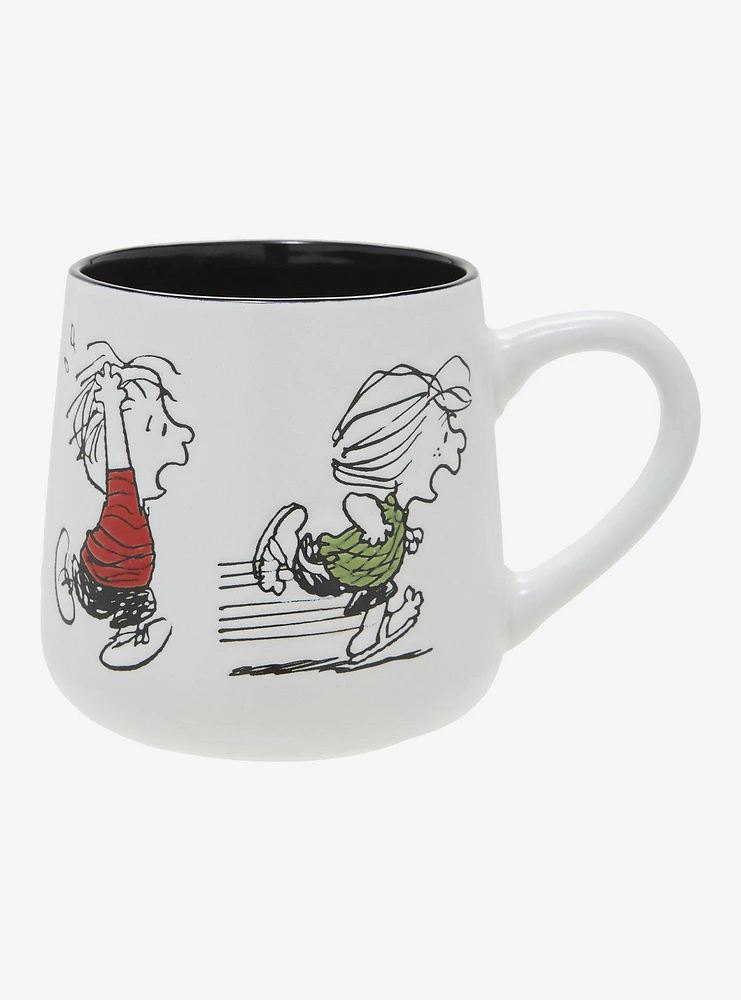 Peanuts Character Chasing Mug