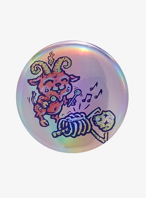 Krampus Bone Xylophone 3 Inch Button