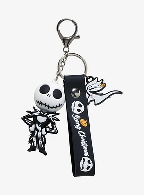 Disney The Nightmare Before Christmas Jack Skellington Strap Multi-Charm Keychain