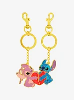 Loungefly Disney Lilo & Stitch Angel & Stitch Heart Magnetic Keychain Set - BoxLunch Exclusive