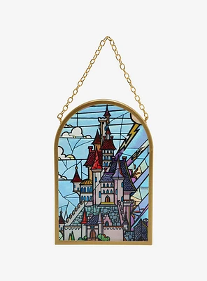 Disney Beauty And The Beast Castle Stained Glass Wall Art