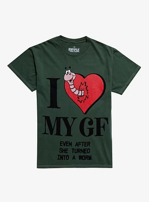 I Heart My Worm Girlfriend T-Shirt